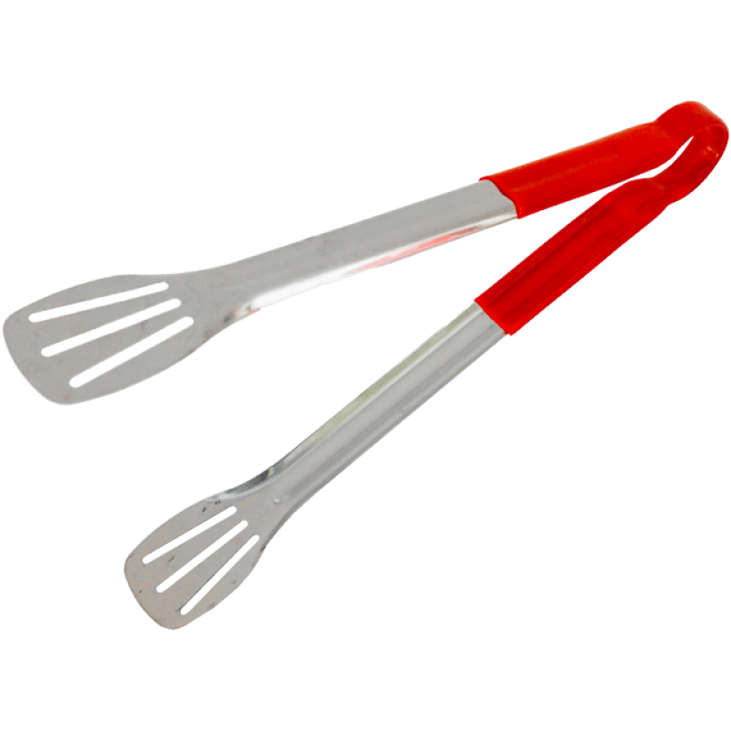 Cleste gratar inox maner silicon 24cm rosu prindere sigura Adison